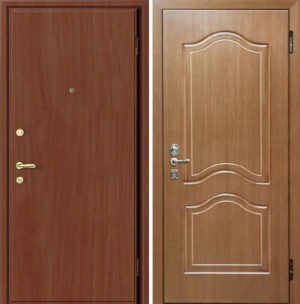 Входная металлическая дверь ламинат и МДФ СП021